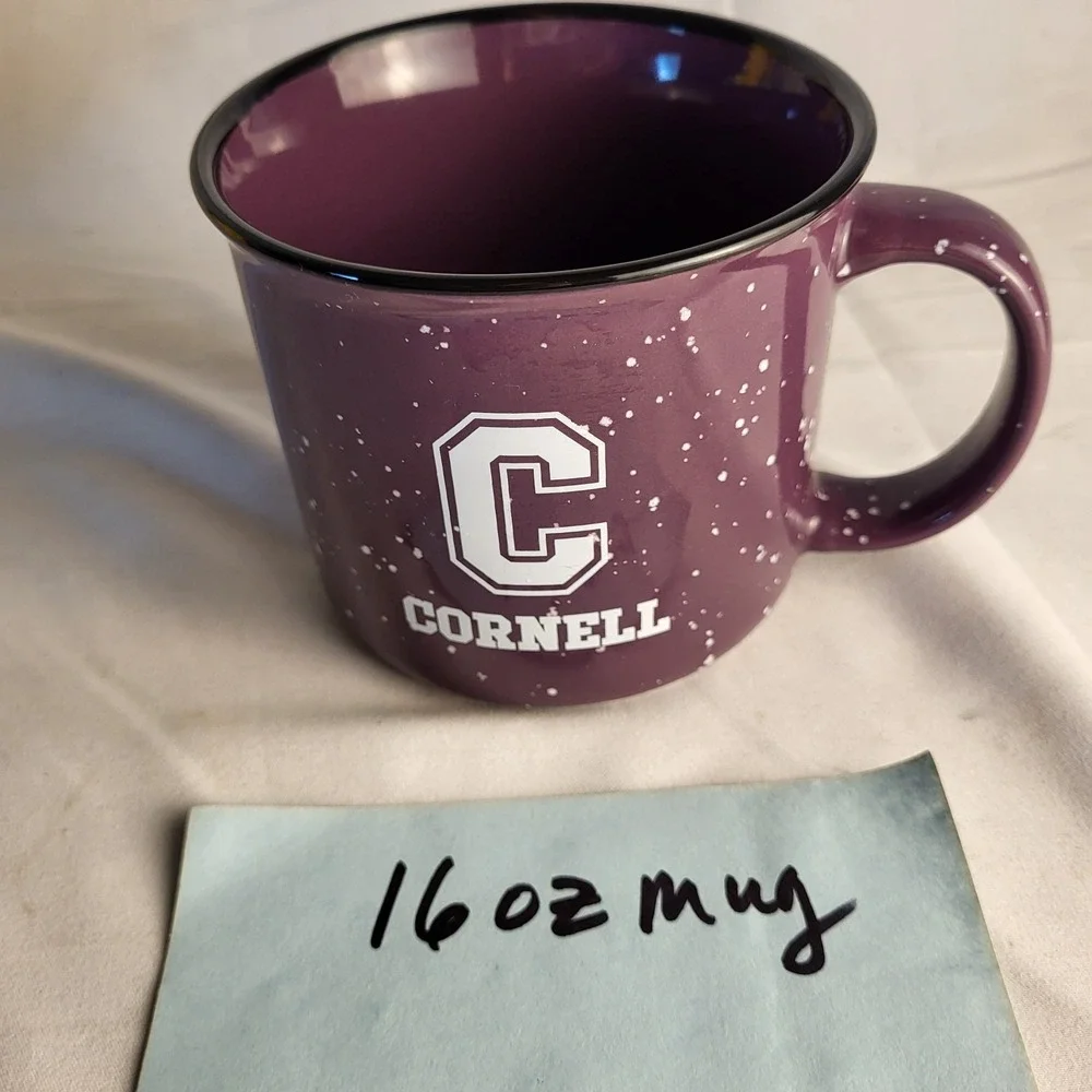 Cornell 16oz Ceramic Purple Speckled Coffee Mug